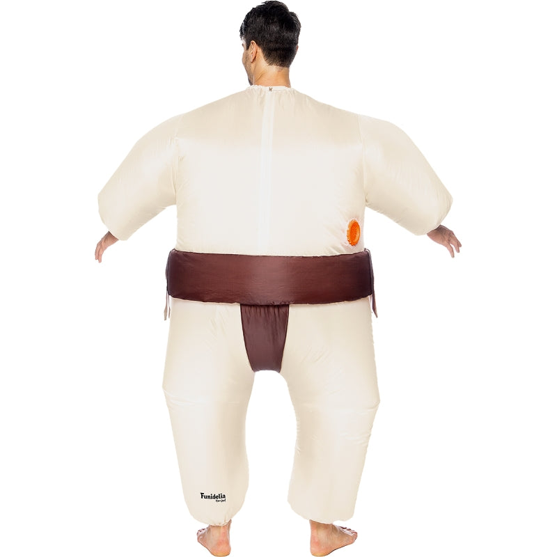 Disfraz de Guerrero Sumo Hinchable adulto unisex Espalda