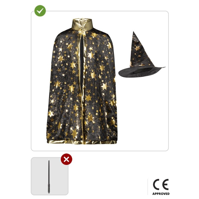 Disfraz de Mago con Estrellas para niño Contenido