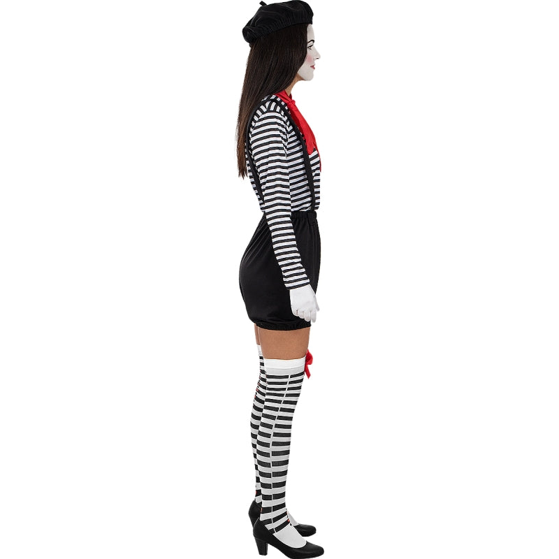 Disfraz de Mimo para mujer Perfil