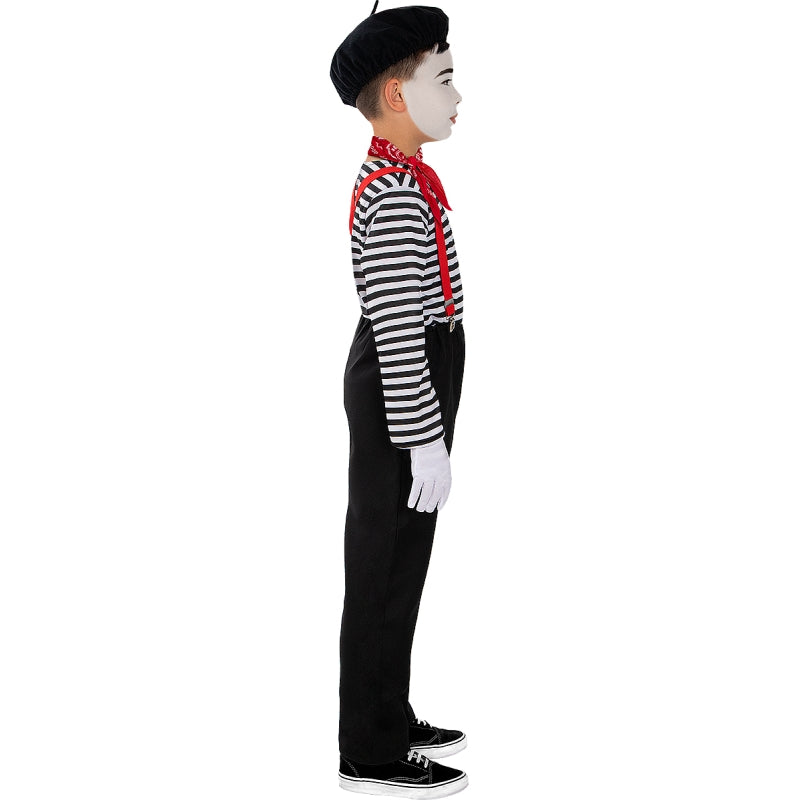 Disfraz de Mimo para niño Perfil