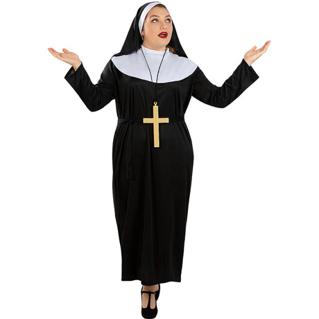 Disfraz de Monja Clarisa para mujer Talla grande
