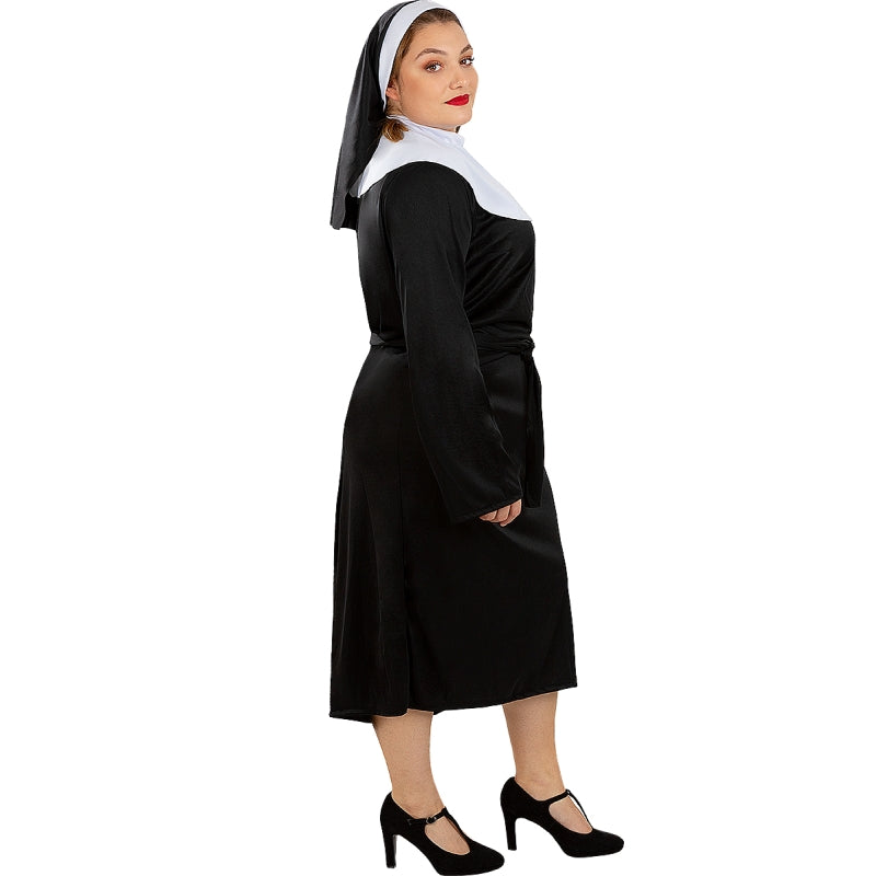 Disfraz de Monja Clarisa para mujer Perfil Talla Grande
