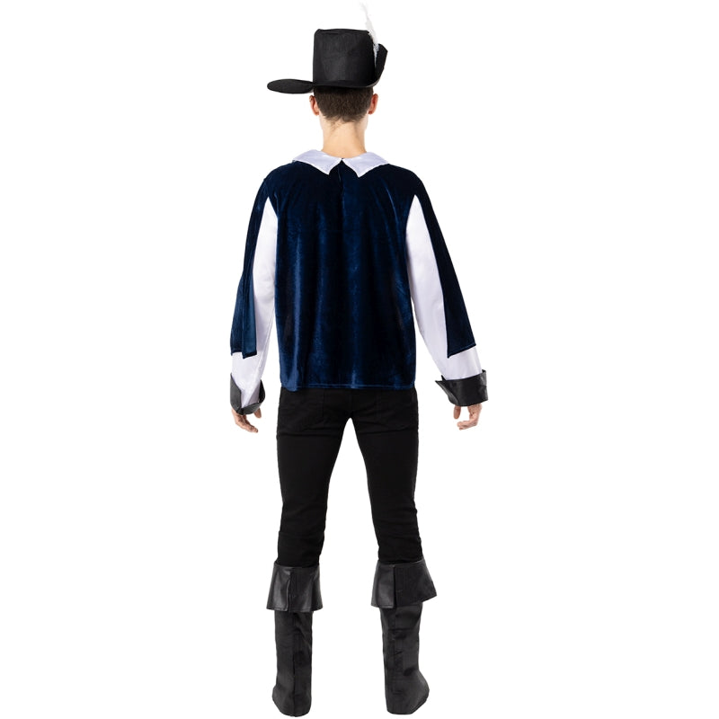 Disfraz de Mosquetero Aramis para hombre Espalda