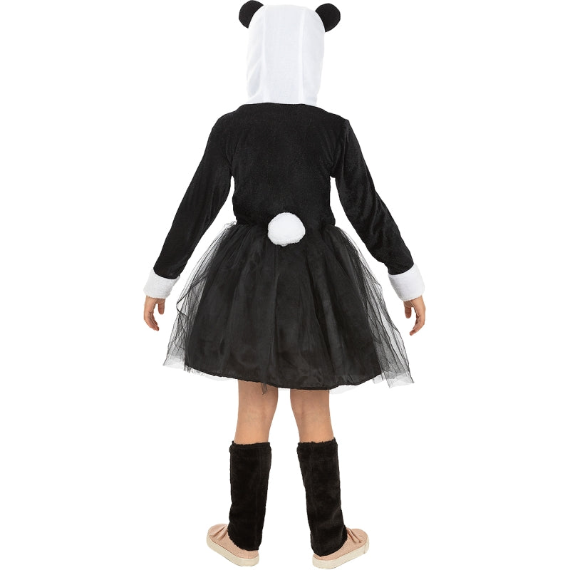 Disfraz de Oso Panda para niña Espalda