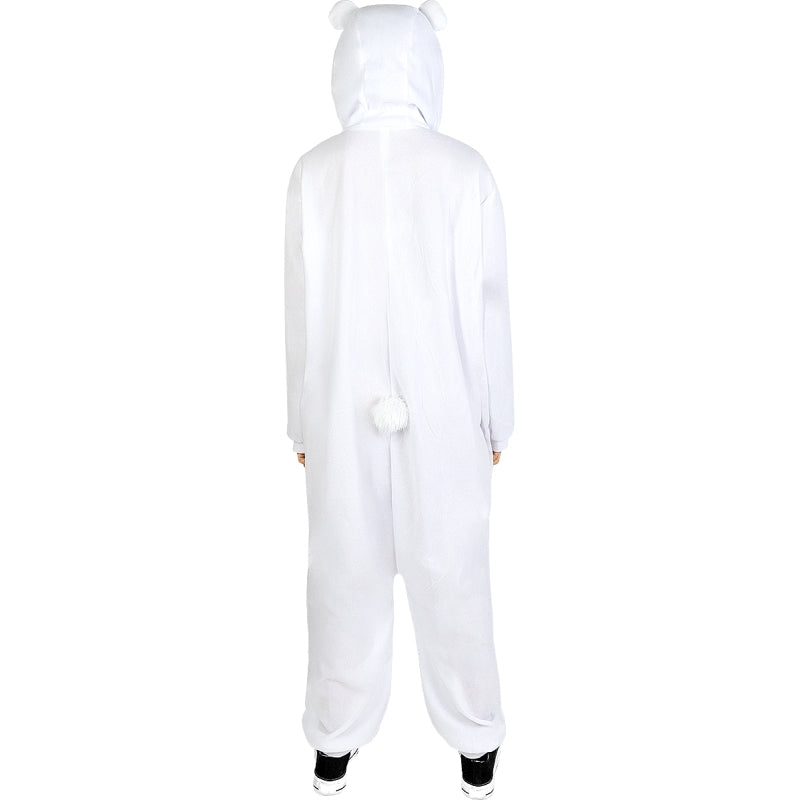 Disfraz de Pijama Oso Polar Onesie adulto unisex Espalda
