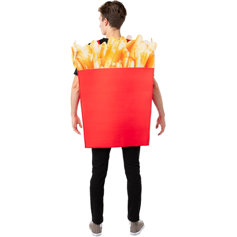 Disfraz de Ración de Patatas Fritas adulto unisex Espalda