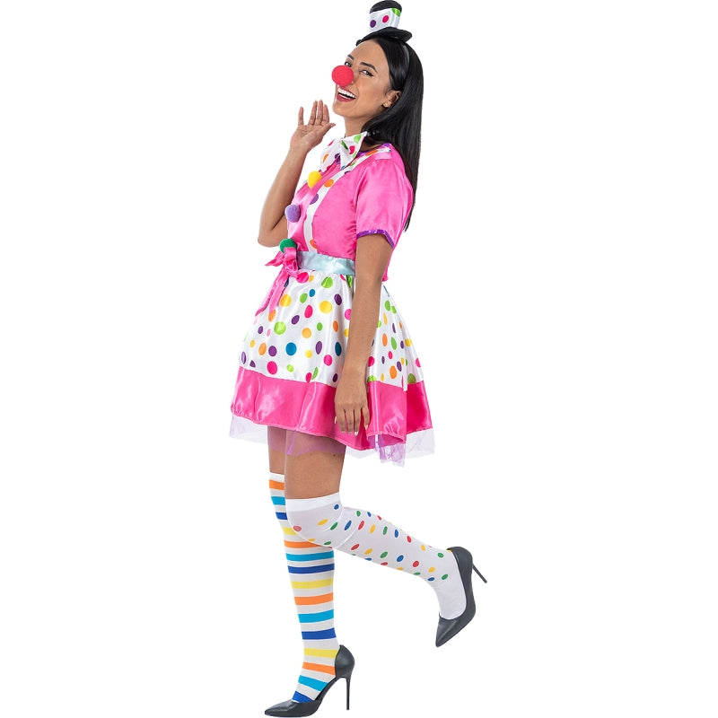 Disfraz de Payasa Happy para mujer Perfil