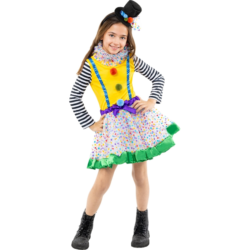 Disfraz de Payasa Deluxe con tul para niña