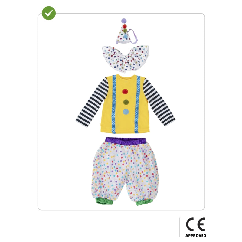 Disfraz de Payaso Deluxe para bebé Contenido