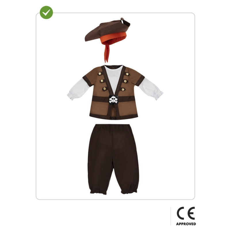 Disfraz de Pirata Colección Caribe para bebé Contenido