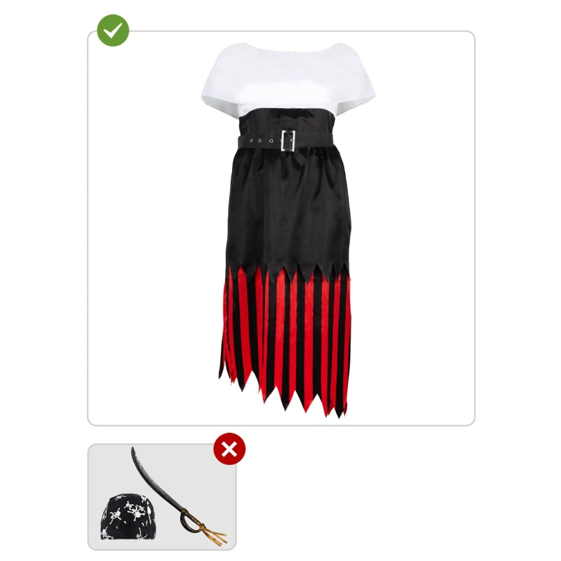 Disfraz de Pirata Colección Bucanero para mujer Contenido