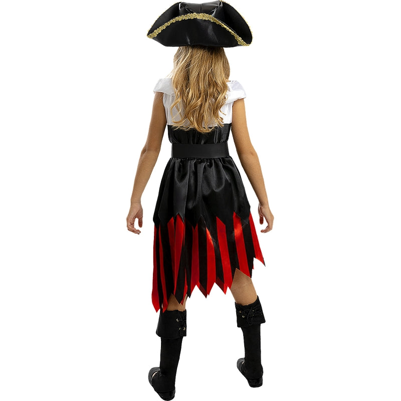 Disfraz de Pirata - Colección Bucanero para niña Espalda
