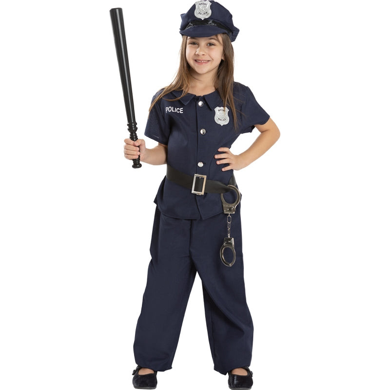 Disfraz de Oficial de Policía Unisex infantil Niña