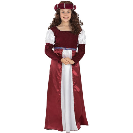 Disfraz de Princesa Medieval Jimena para niña Bis