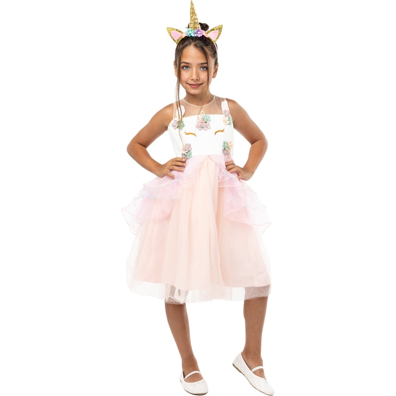 Disfraz de Iris Princesa Unicornio para niña Bis 2