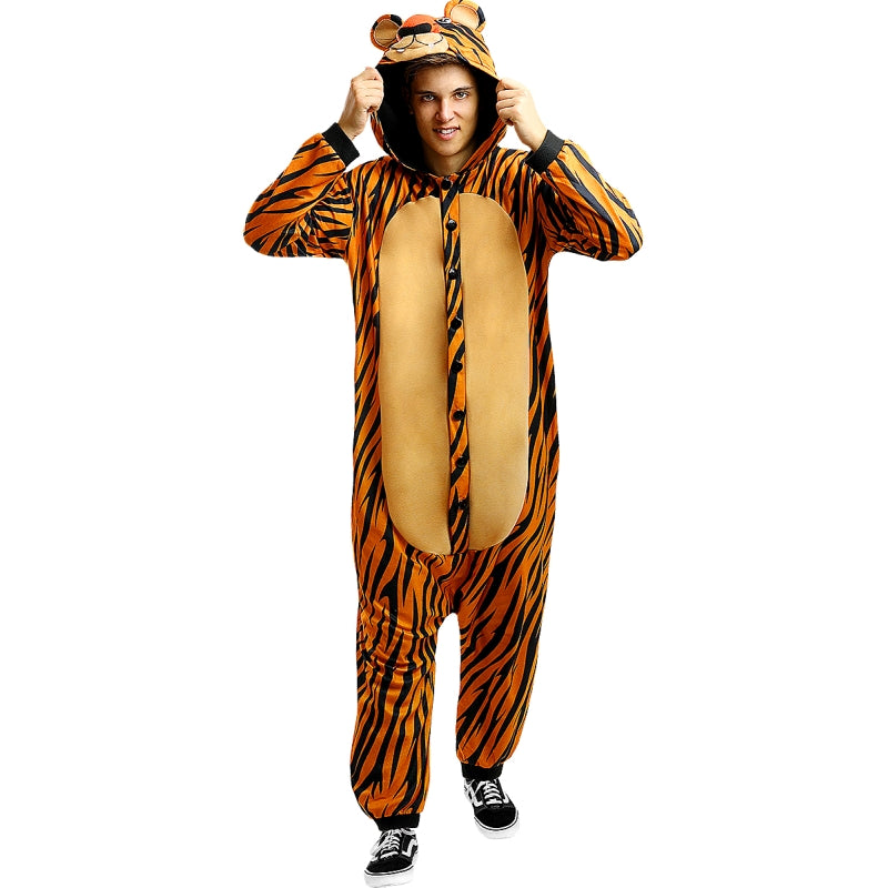 Disfraz de Pijama Tigre Onesie adulto unisex Hombre