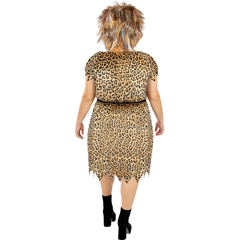 Disfraz de Troglodita Primitiva para mujer Espalda Talla Grande
