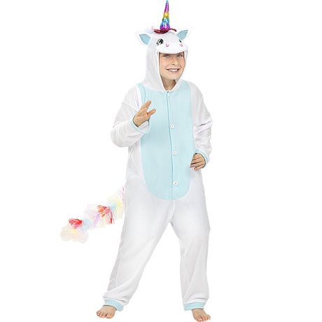 Disfraz de Unicornio Azul Onesie infantil