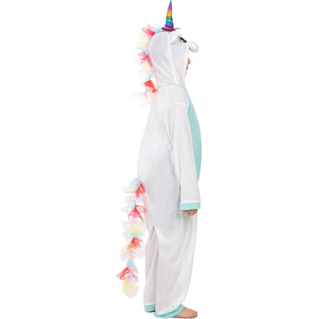 Disfraz de Unicornio Azul Onesie infantil Perfil
