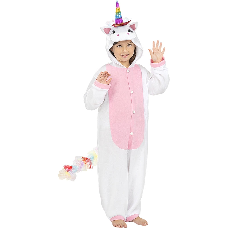 Disfraz de Unicornio Rosa Onesie infantil