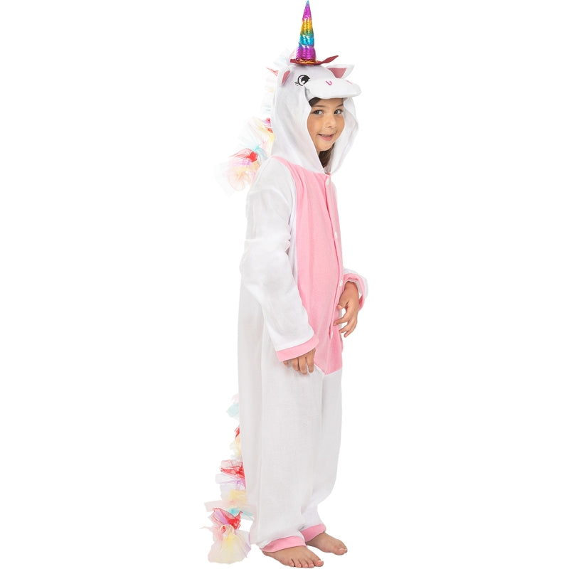 Disfraz de Unicornio Rosa Onesie infantil Perfil