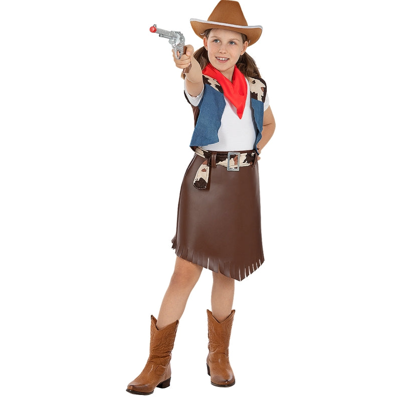 Disfraz de Vaquera para niña Bis