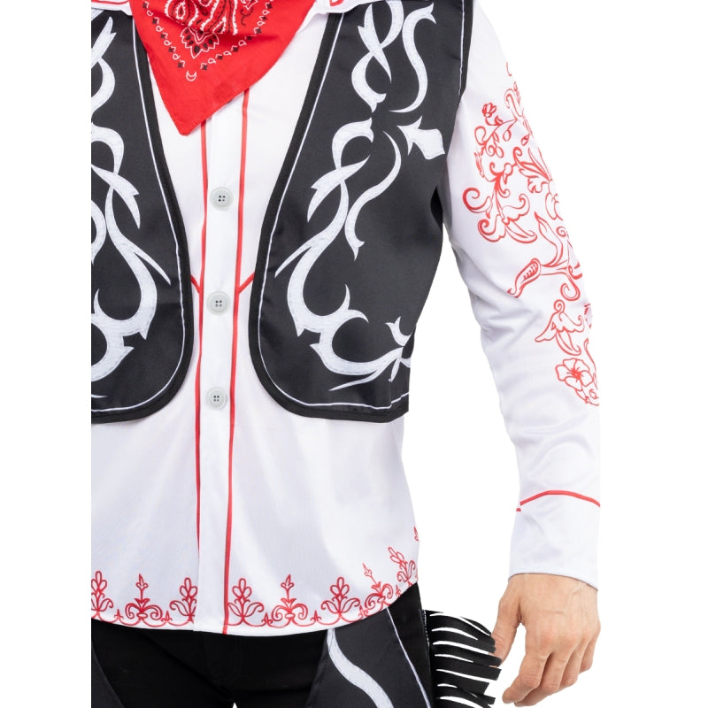 Disfraz de Vaquero Rodeo Arizona adulto unisex Detalle