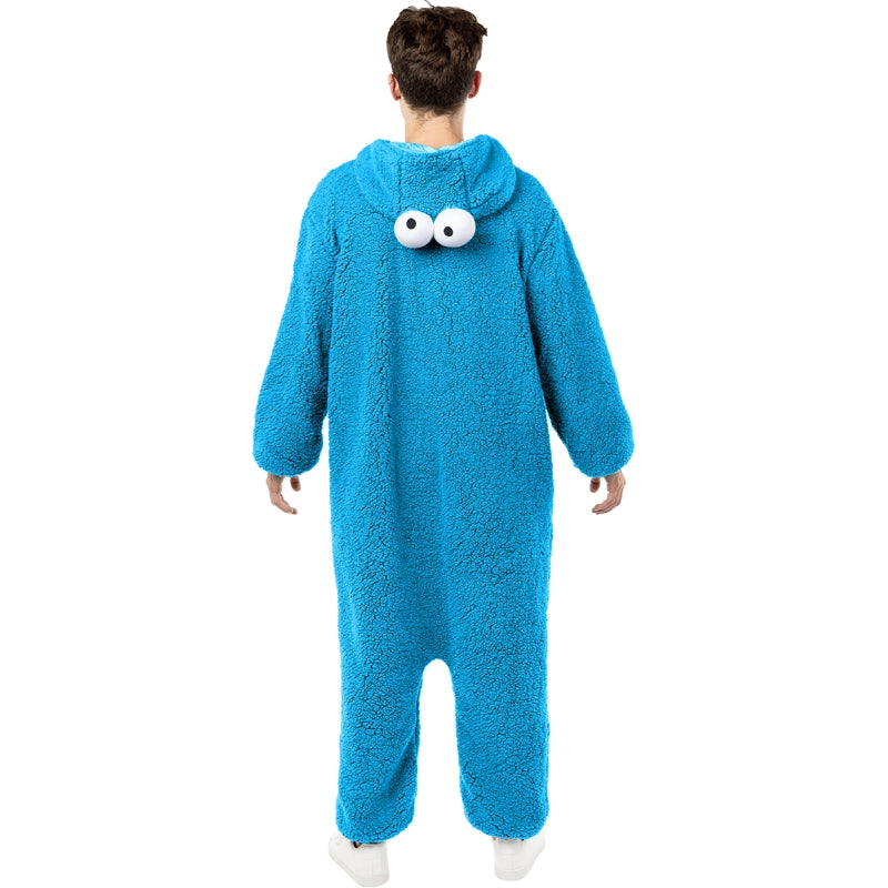 Disfraz de Monstruo de las Galletas de Barrio Sésamo adulto unisex Espalda