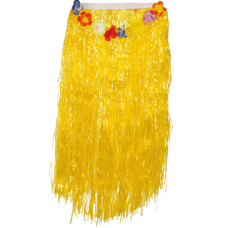 Falda Hawaiana larga amarilla packaging