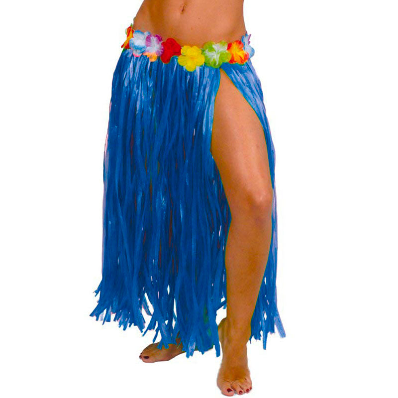 Falda Hawaiana larga azul