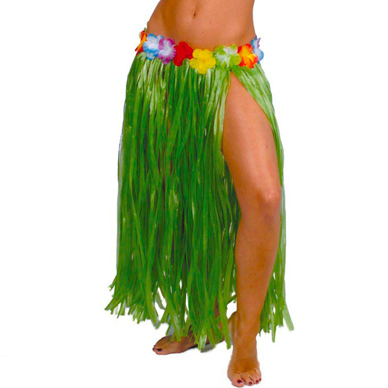Falda Hawaiana larga verde