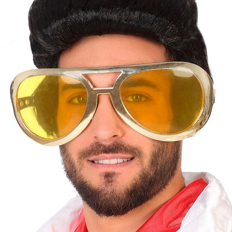 Gafas Rockero gigantes doradas