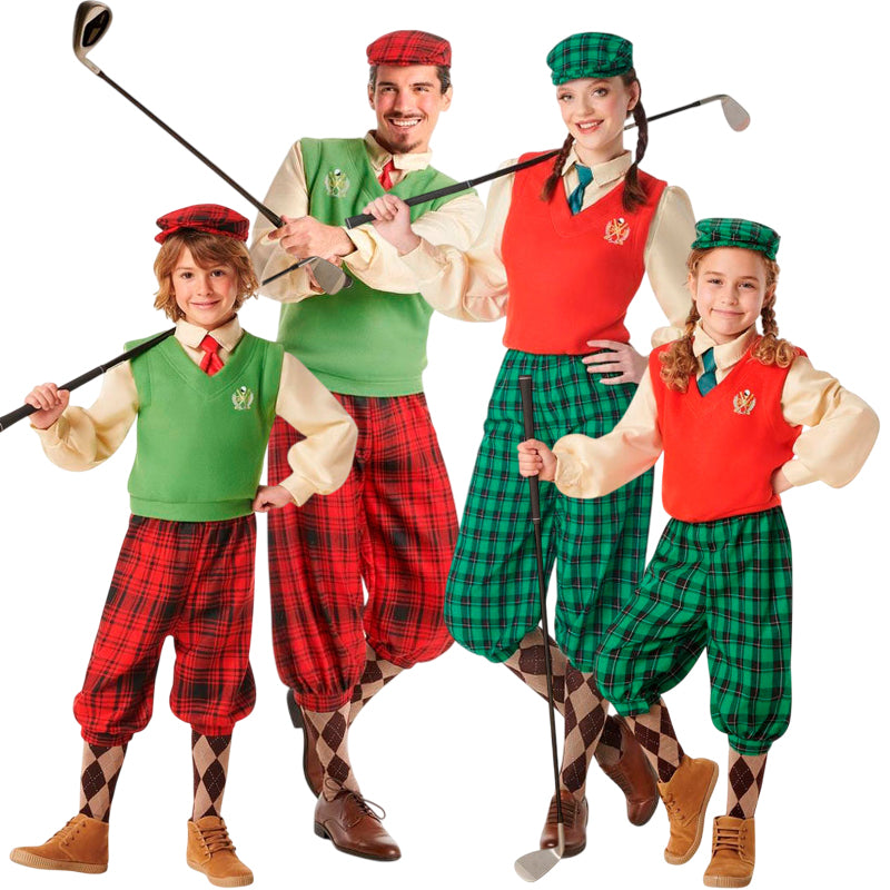 Disfraces Jugadores de Golf para grupos y familias