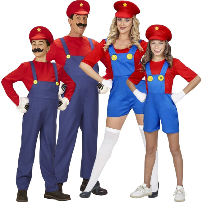 Disfraces Mario Bros para grupos y familias