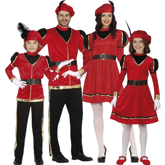 Grupo Pajes rojos de los Reyes Magos
