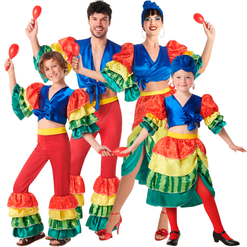 Disfraces Rumberos Bailarines para grupos y familias