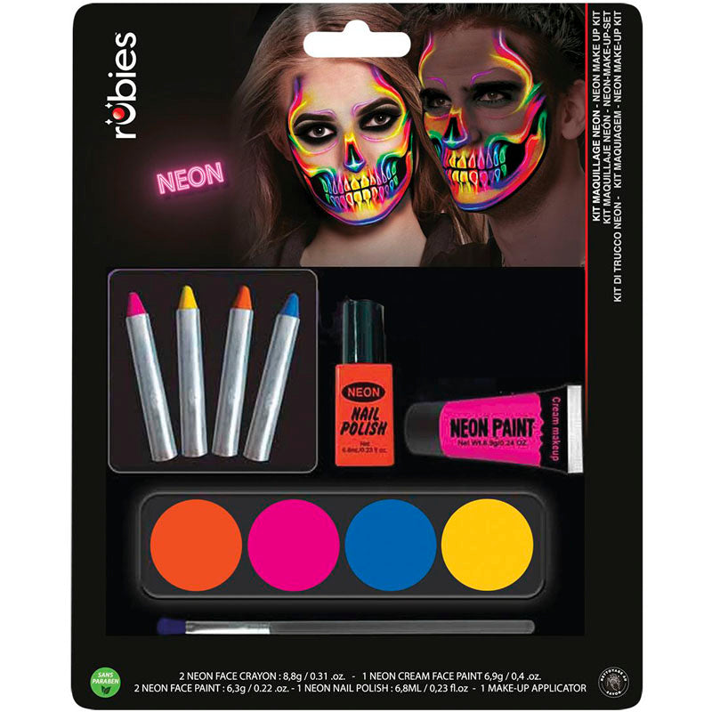 Kit maquillaje neón todo en 1