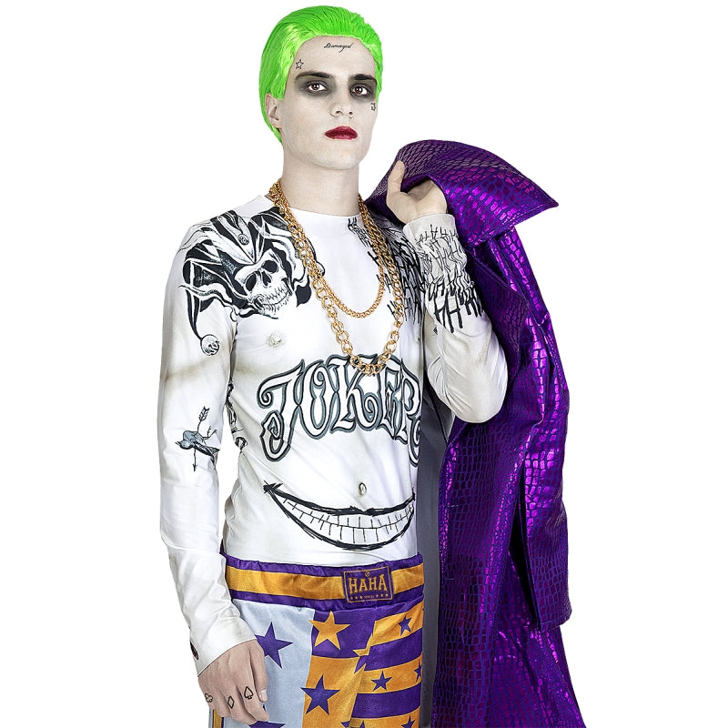 Disfraz de Joker de Escuadrón Suicida para hombre Bis