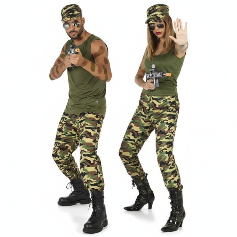 Pareja Militares Camuflaje