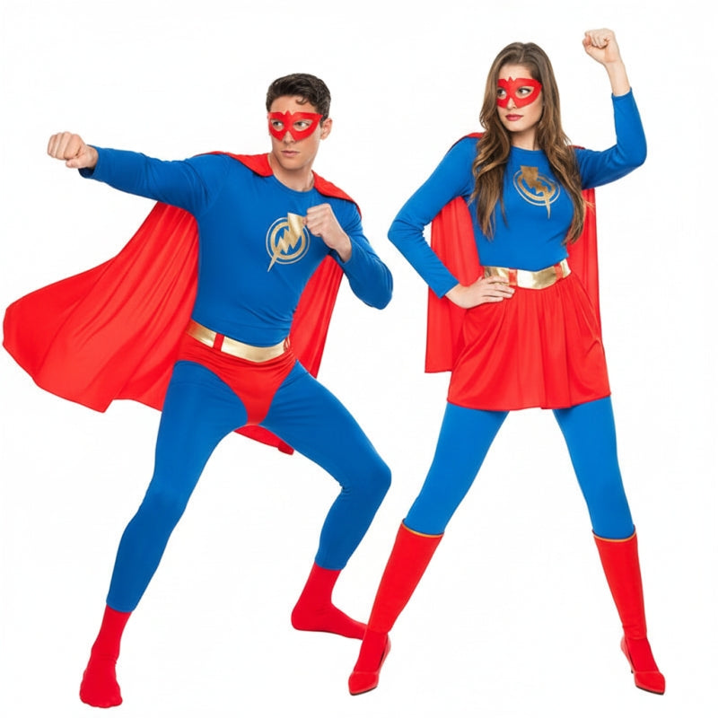 Pareja Superhéroes Relámpago