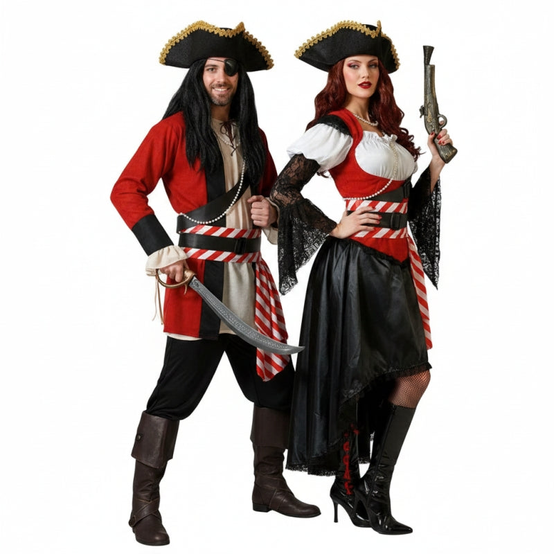 Pareja de Piratas Rojos