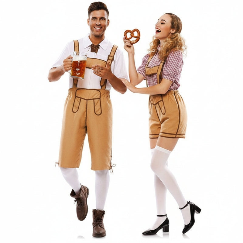 Pareja Lederhose Oktoberfest adulto