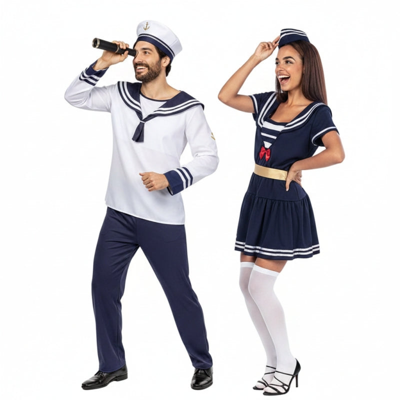 Pareja de Marineros Azules