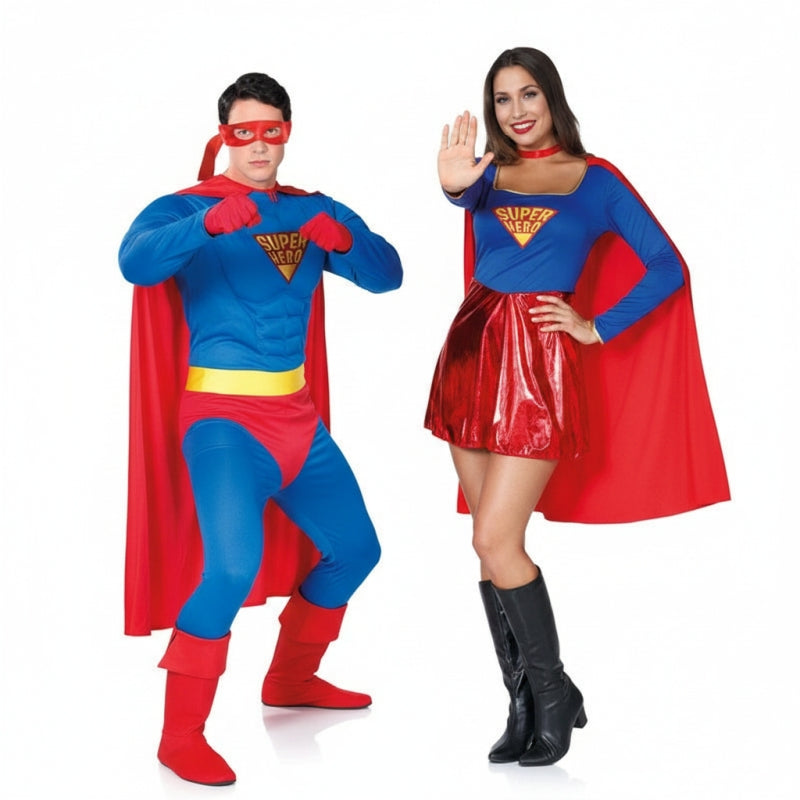 Pareja Superhéroes Clásicos