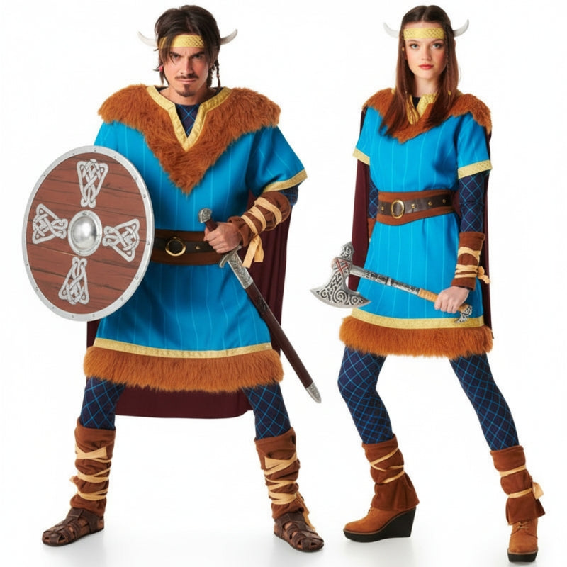 Pareja de Vikingos Escandinavos