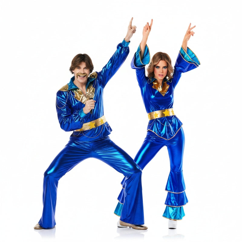 Pareja de Disco Abba Azul