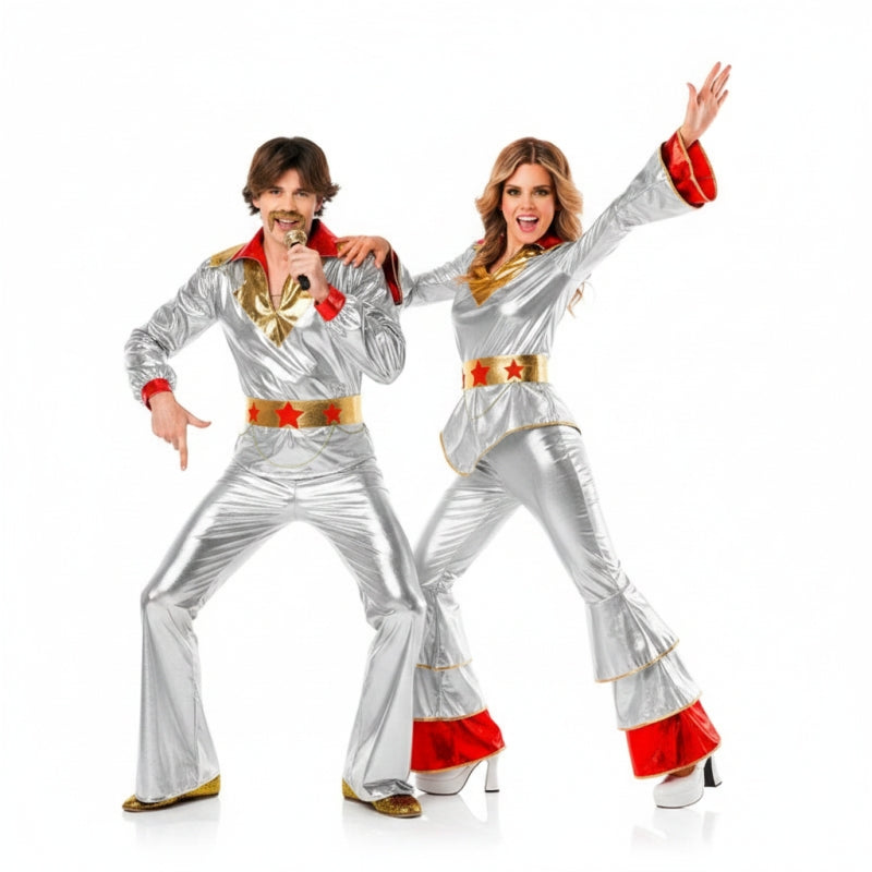 Pareja de Disco Abba Plata