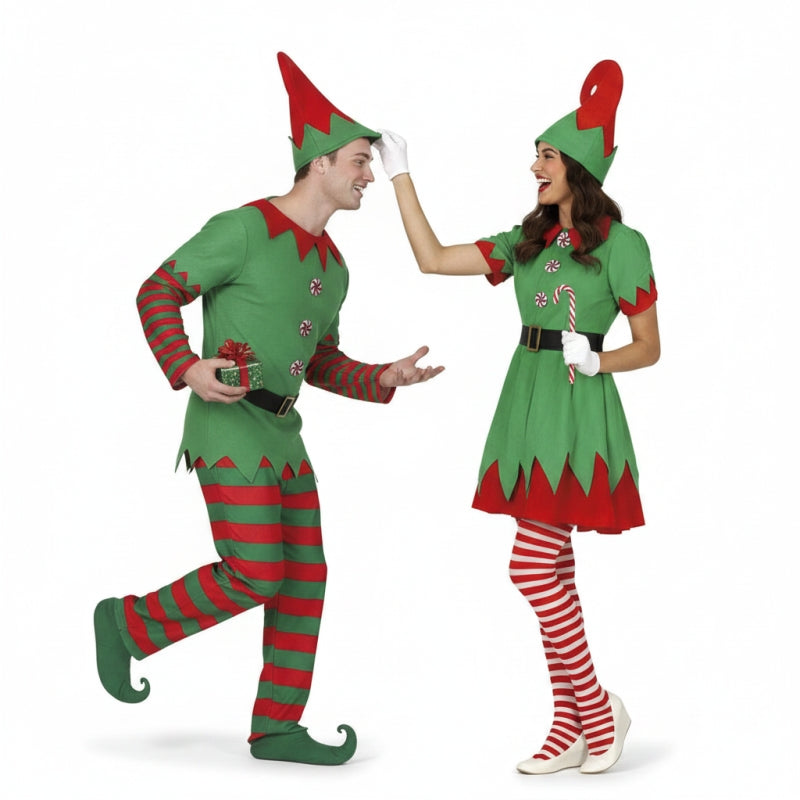 Pareja de Elfos Papá Noel