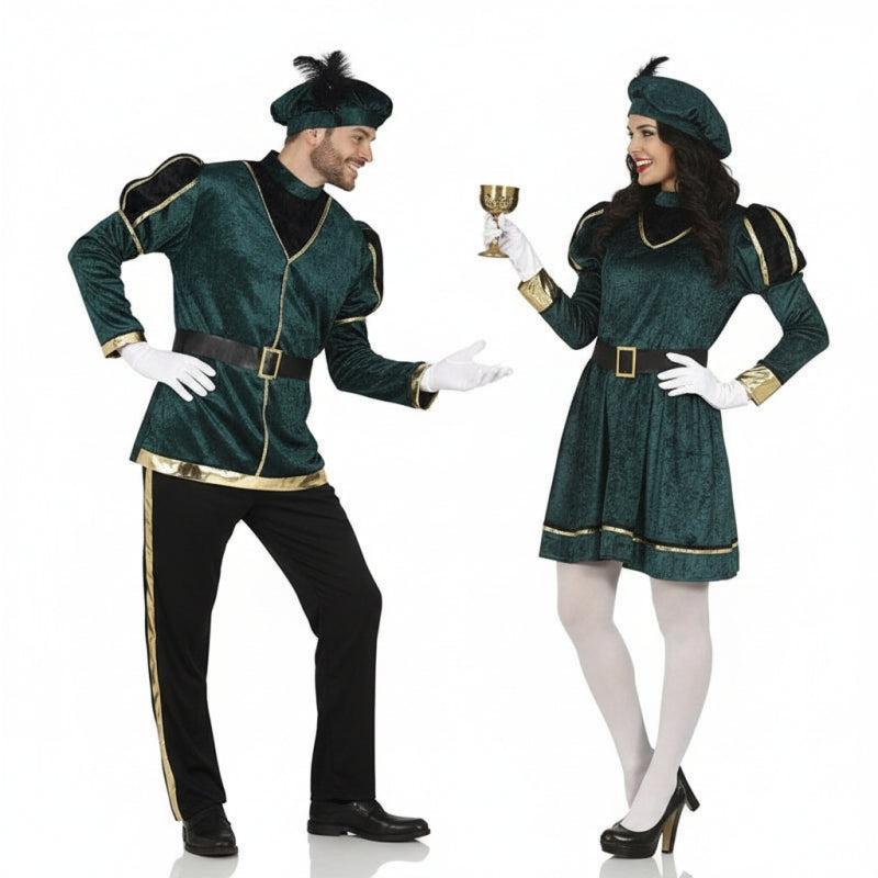 Pareja de Pajes Reales Verdes