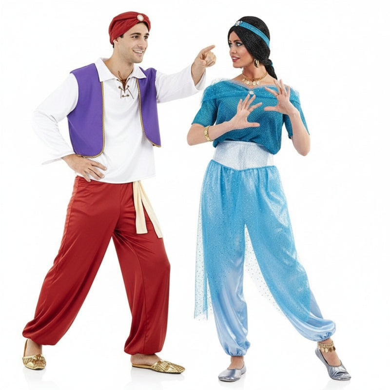 Pareja de Príncipe Aladdín y Princesa Jasmine